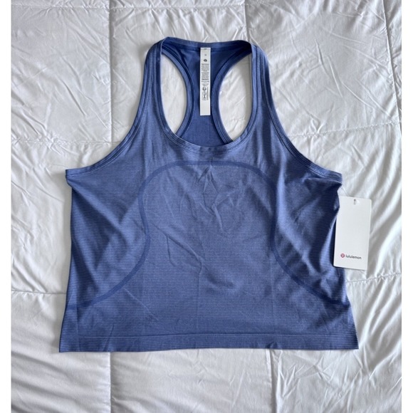 New Lululemon Swiftly Tech Racerback Tank 2.0 Race Sz 14 LW1EKLS SXWD/STRH NWT - Picture 1 of 11